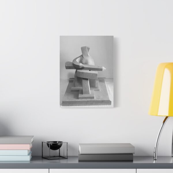 Modern Abstract Art Canvas Print "Woman Playing the Guitar"- Stretched Matte 1.25" - Image 6