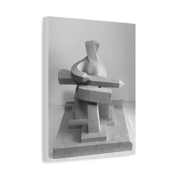 Modern Abstract Art Canvas Print "Woman Playing the Guitar"- Stretched Matte 1.25" - Image 5
