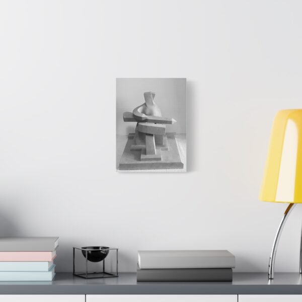 Modern Abstract Art Canvas Print "Woman Playing the Guitar"- Stretched Matte 1.25" - Image 3