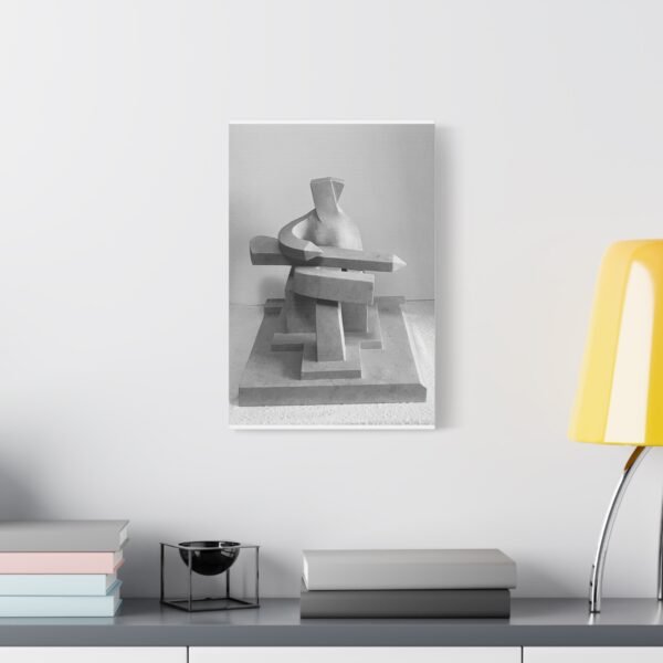 Modern Abstract Art Canvas Print "Woman Playing the Guitar"- Stretched Matte 1.25" - Image 9